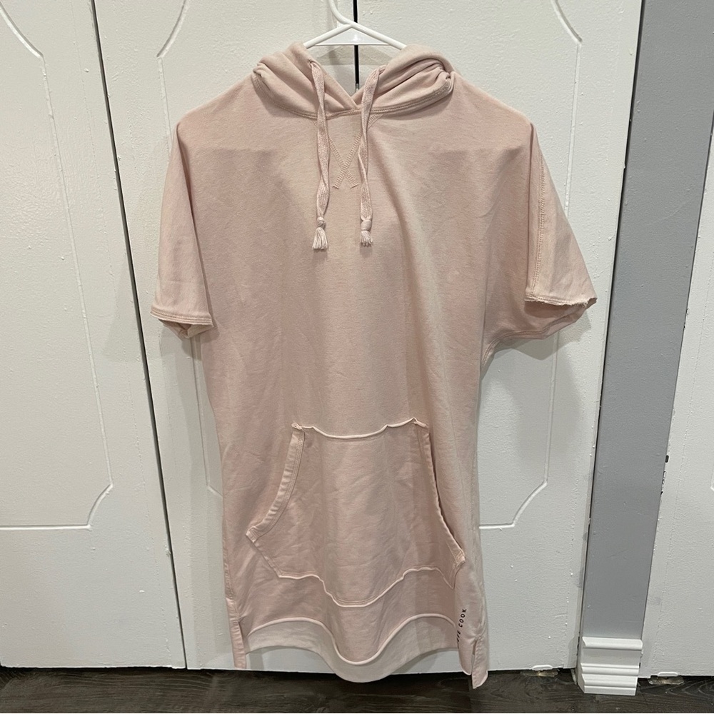 Gymshark x Steve Cook Collaboration Pink Short Sleeve Hoodie